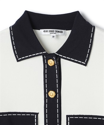 49AV JUNKO SHIMADA 配色ラインニットカーディガン_subthumb_2