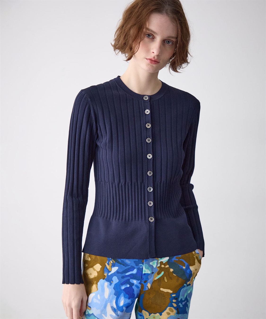 GOLDEN WEEK SALE】リブニットカーディガン 49AV JUNKO SHIMADA