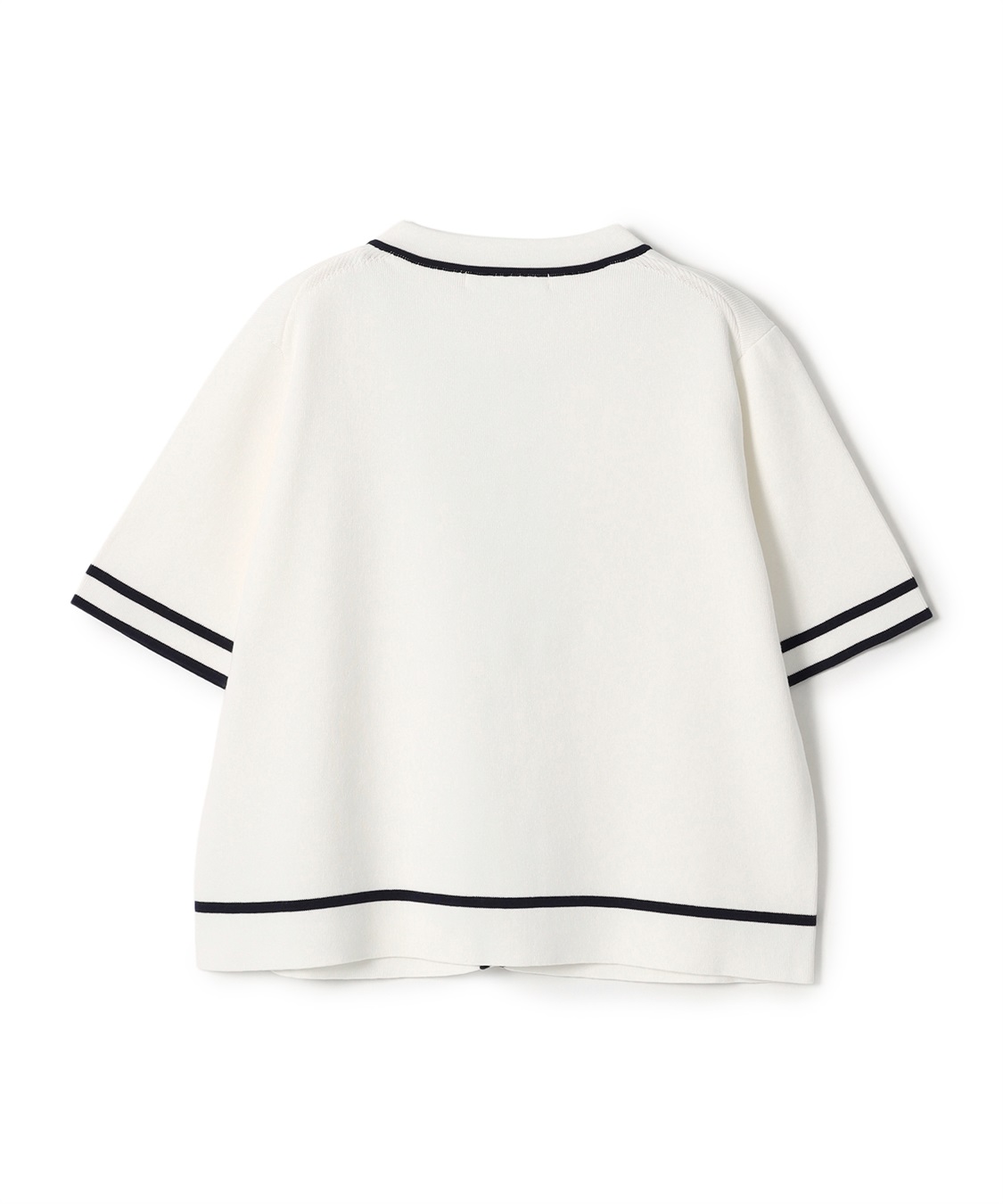 ハイツイストコットン半袖ニットジャケット 49AV JUNKO SHIMADA