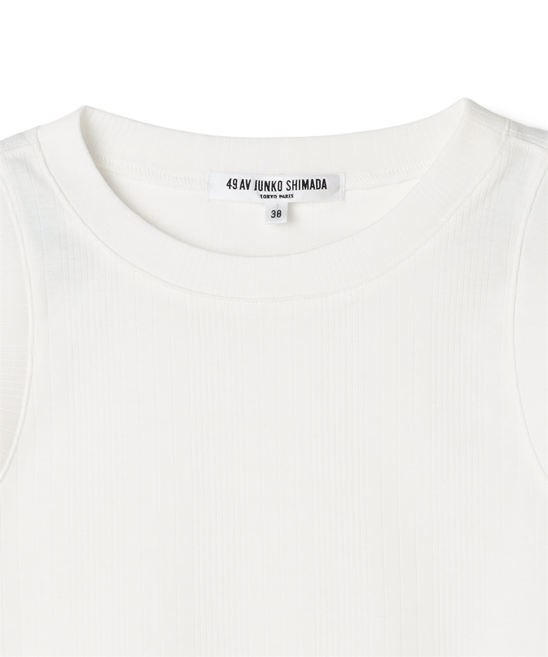 49AV JUNKO SHIMADA クルーネックノースリーブカットソー_sub_2