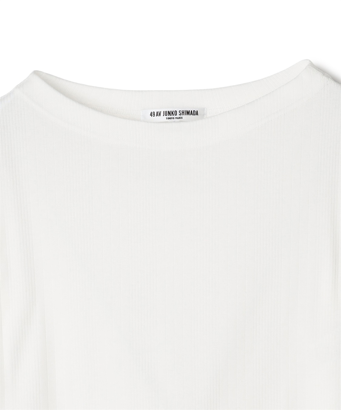 49AV JUNKO SHIMADA ボートネックショートスリーブTシャツ_sub_2