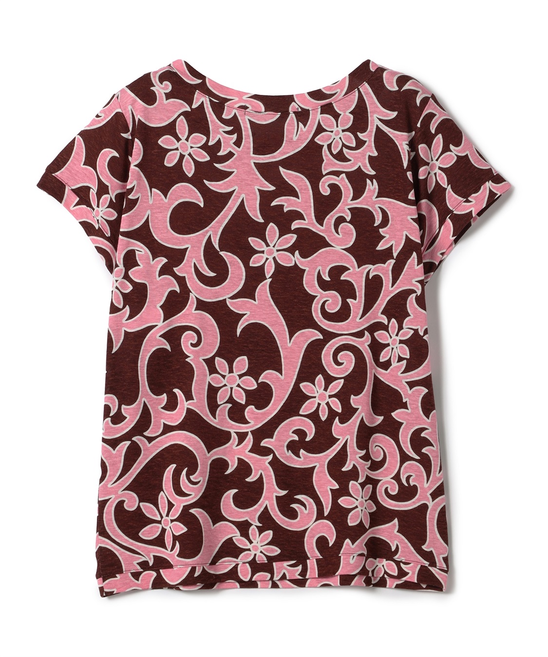 フラワープリント柄フレンチ袖Tシャツ 49AV JUNKO SHIMADA｜クロス