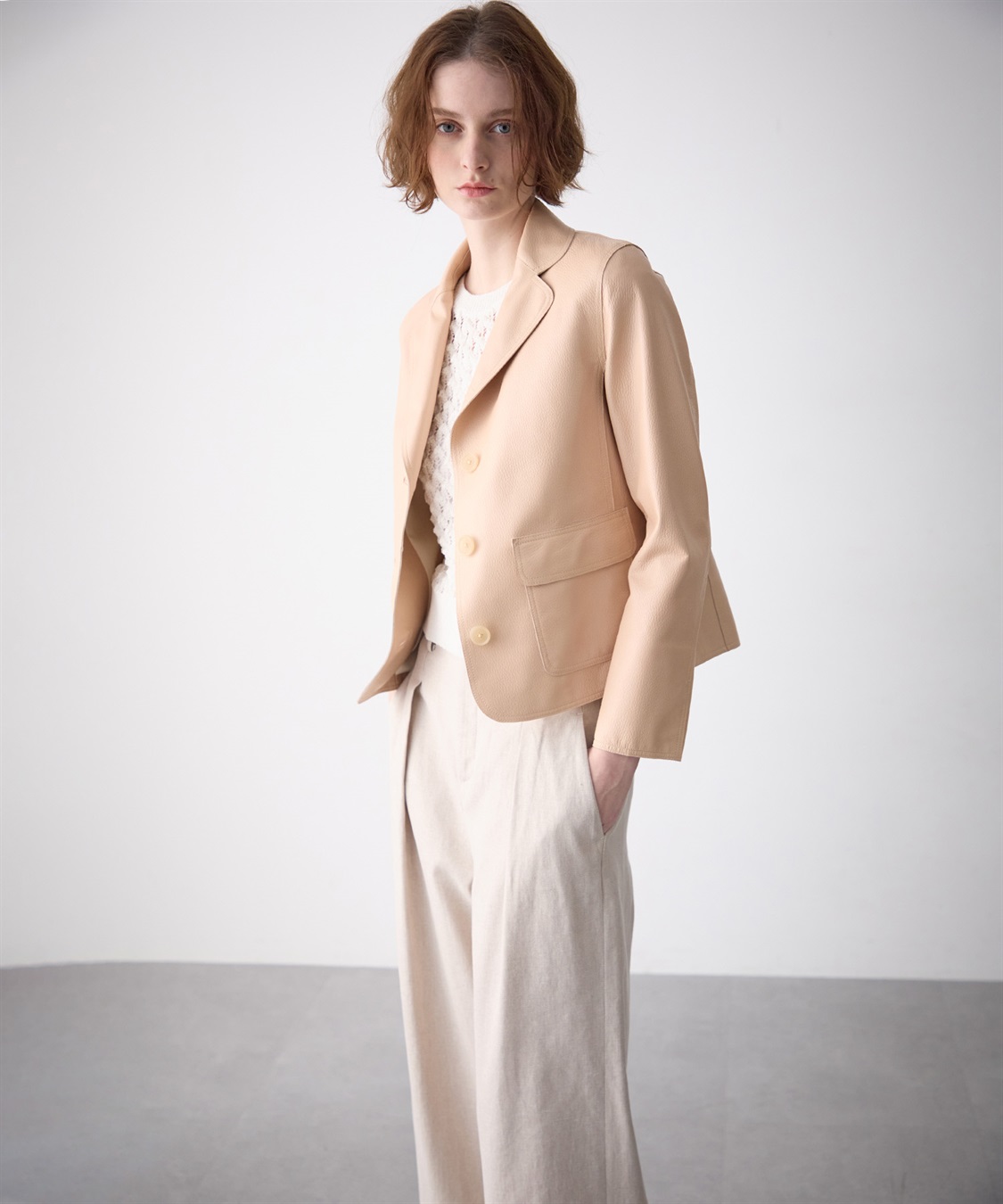 49AV JUNKO SHIMADA 【TIME SALE】レザーテーラードジャケット_sub_5