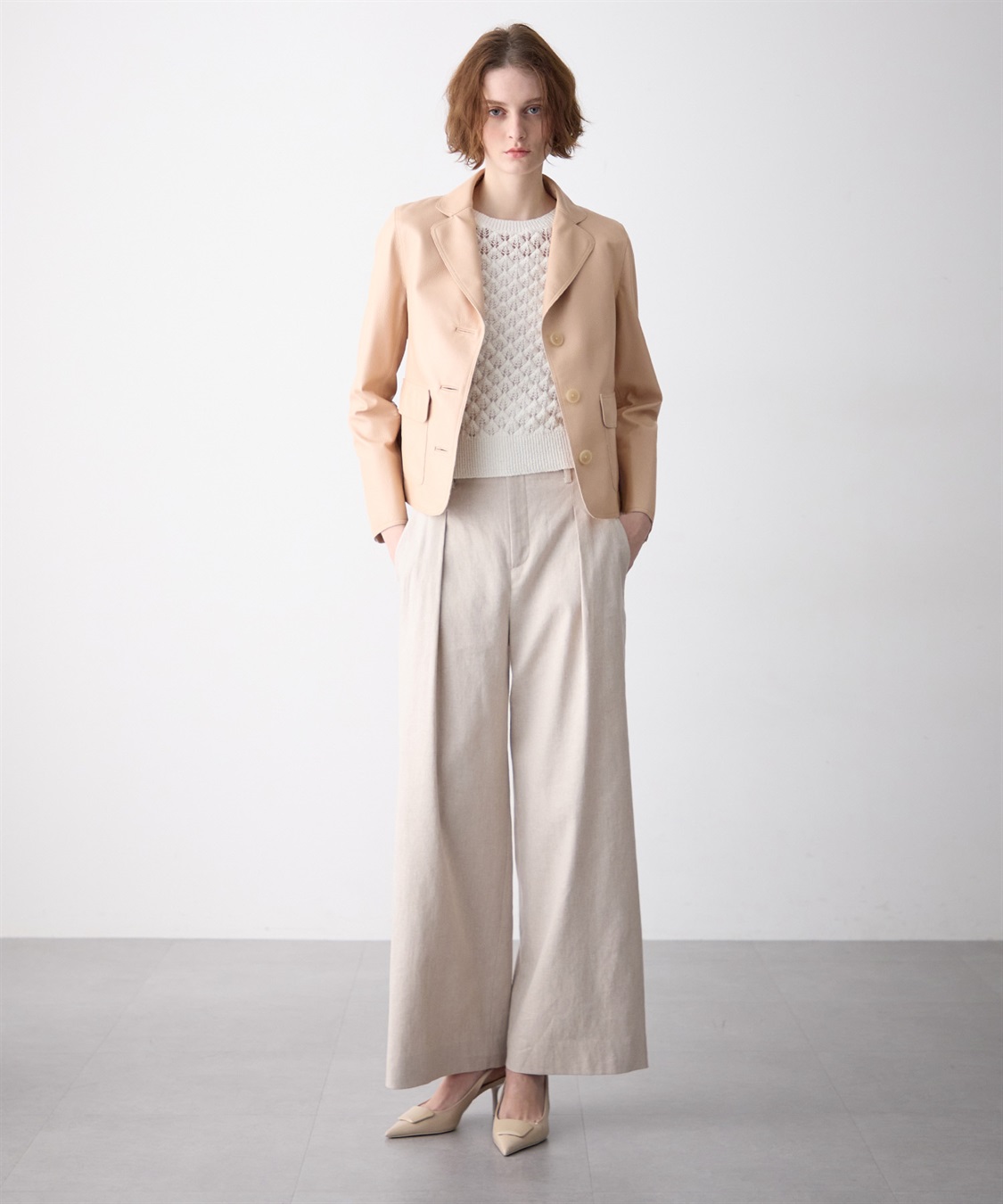 49AV JUNKO SHIMADA 【TIME SALE】レザーテーラードジャケット_sub_6