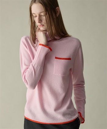 49AV JUNKO SHIMADA 【WEB限定】カシミヤ配色ニットプルオーバー_subthumb_1