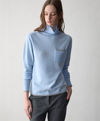 49AV JUNKO SHIMADA 【WEB限定】カシミヤ配色ニットプルオーバー_subthumb_2