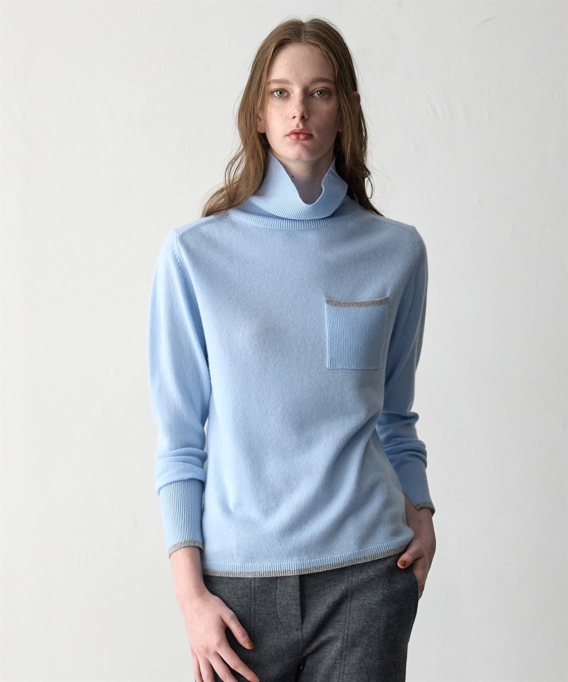 49AV JUNKO SHIMADA 【WEB限定】カシミヤ配色ニットプルオーバー_sub_7
