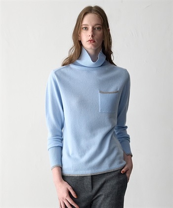 49AV JUNKO SHIMADA 【WEB限定】カシミヤ配色ニットプルオーバー_subthumb_7