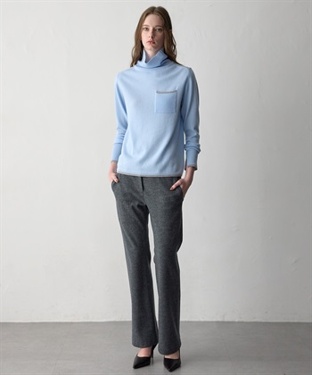 49AV JUNKO SHIMADA 【WEB限定】カシミヤ配色ニットプルオーバー_subthumb_9