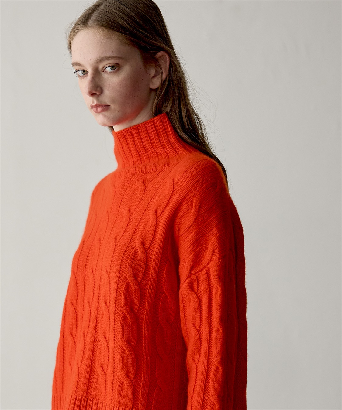 49AV JUNKO SHIMADA 【WEB限定】カシミヤケーブル編みハイネックニット_sub_5