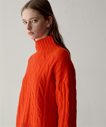 49AV JUNKO SHIMADA 【WEB限定】カシミヤケーブル編みハイネックニット_subthumb_5