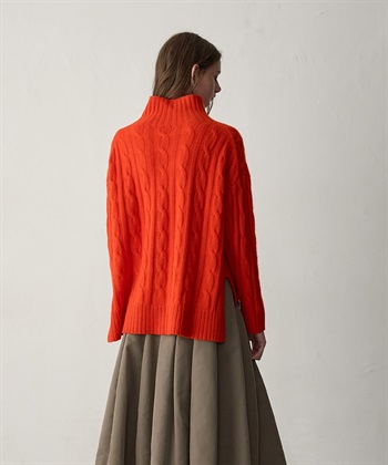 49AV JUNKO SHIMADA 【WEB限定】カシミヤケーブル編みハイネックニット_subthumb_6