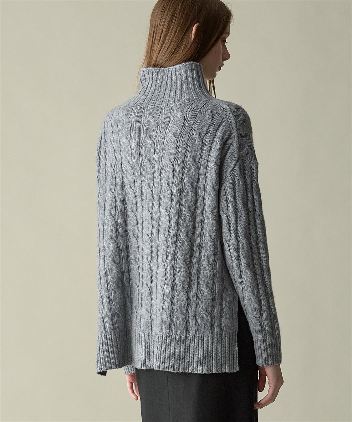 49AV JUNKO SHIMADA 【WEB限定】カシミヤケーブル編みハイネックニット_sub_12