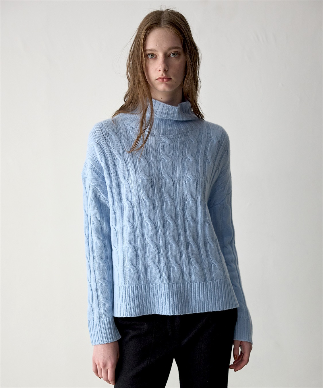 49AV JUNKO SHIMADA 【WEB限定】カシミヤケーブル編みハイネックニット_sub_16