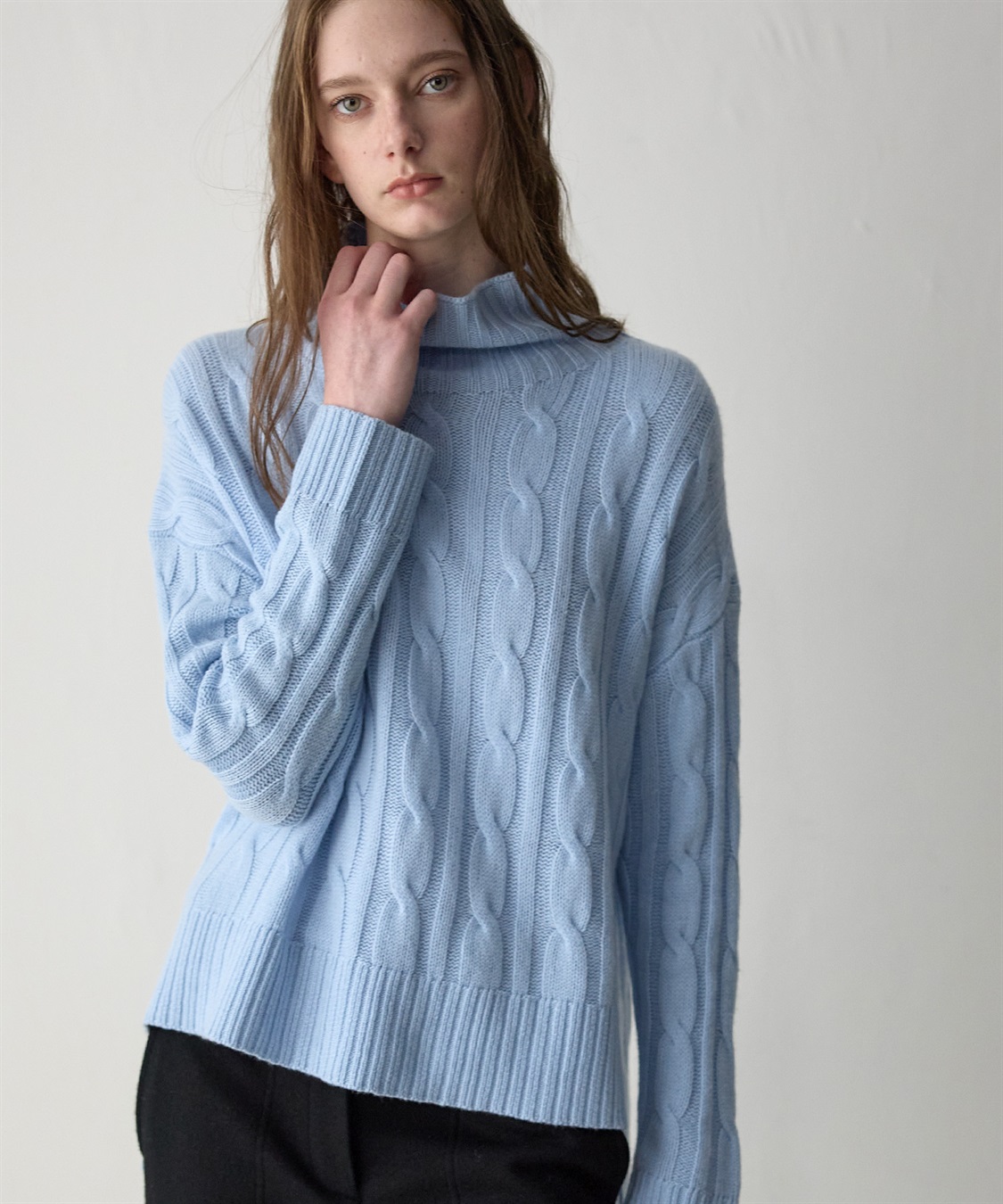 49AV JUNKO SHIMADA 【WEB限定】カシミヤケーブル編みハイネックニット_sub_17