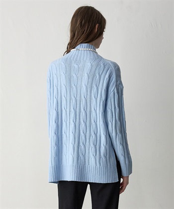 49AV JUNKO SHIMADA 【WEB限定】カシミヤケーブル編みハイネックニット_subthumb_18