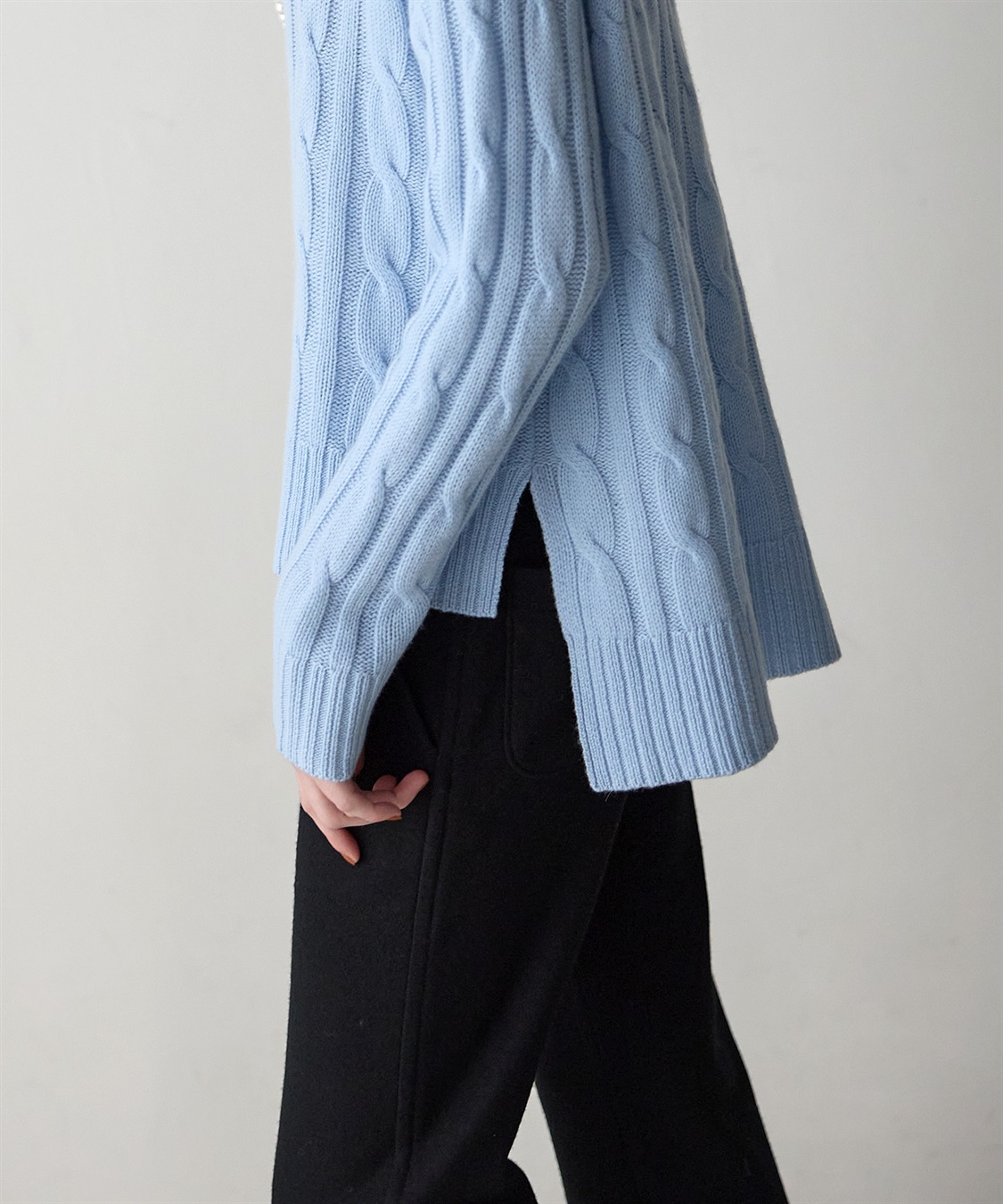 49AV JUNKO SHIMADA 【WEB限定】カシミヤケーブル編みハイネックニット_sub_19