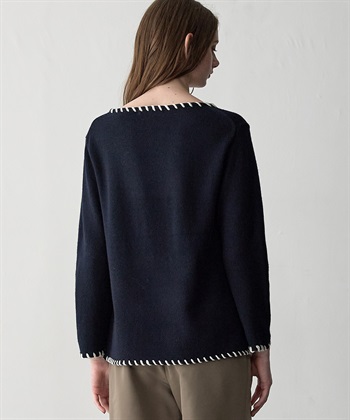 49AV JUNKO SHIMADA 【WEB限定】ステッチニットプルオーバー_subthumb_5