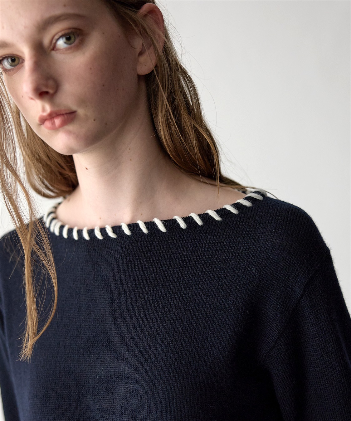 49AV JUNKO SHIMADA 【WEB限定】ステッチニットプルオーバー_sub_6