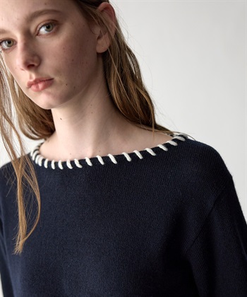 49AV JUNKO SHIMADA 【WEB限定】ステッチニットプルオーバー_subthumb_6