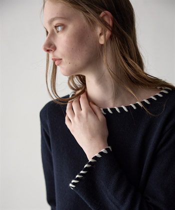 49AV JUNKO SHIMADA 【WEB限定】ステッチニットプルオーバー_subthumb_7