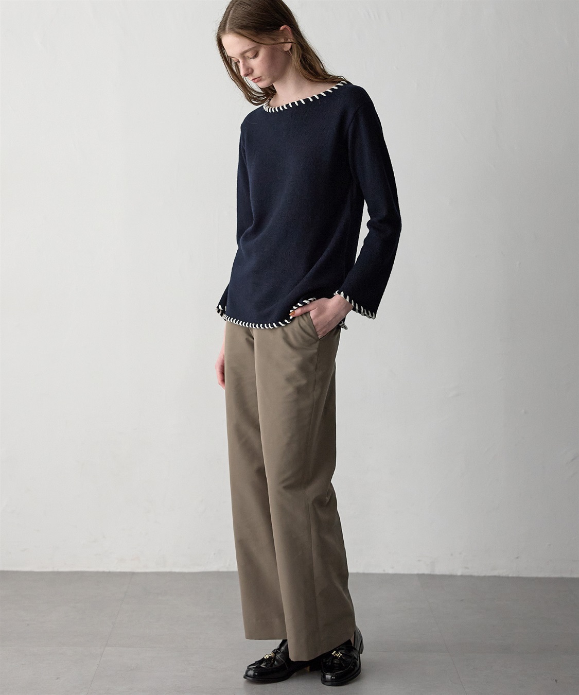 49AV JUNKO SHIMADA 【WEB限定】ステッチニットプルオーバー_sub_10