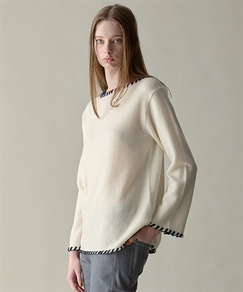 49AV JUNKO SHIMADA 【WEB限定】ステッチニットプルオーバー_subthumb_12