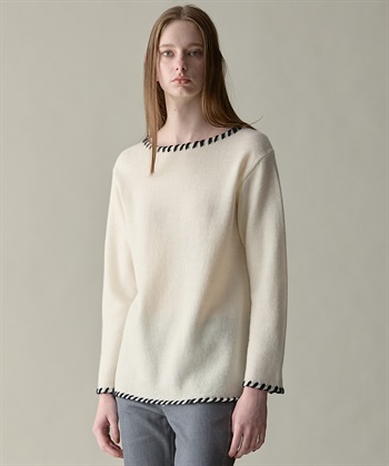 49AV JUNKO SHIMADA 【WEB限定】ステッチニットプルオーバー_subthumb_19