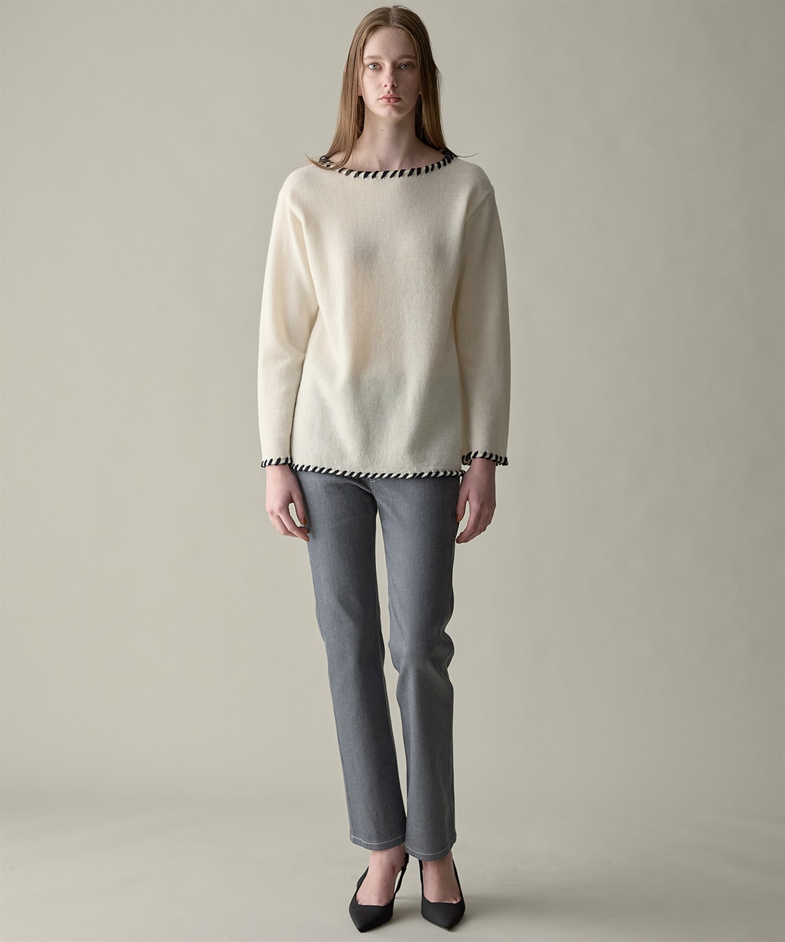 49AV JUNKO SHIMADA 【WEB限定】ステッチニットプルオーバー_sub_20