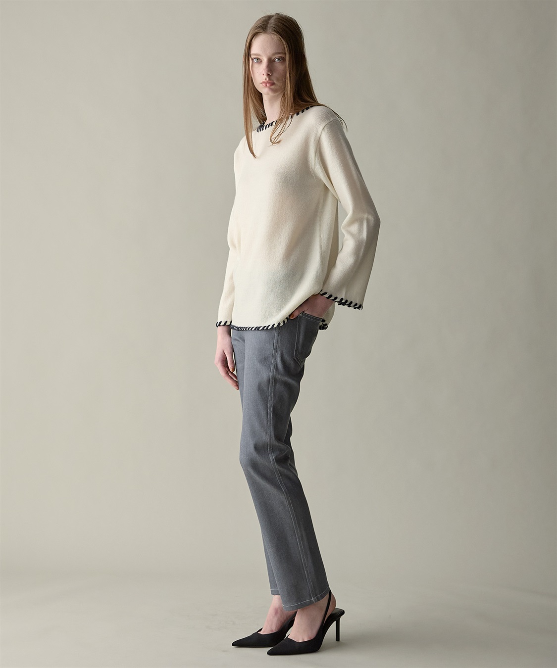 49AV JUNKO SHIMADA 【WEB限定】ステッチニットプルオーバー_sub_21