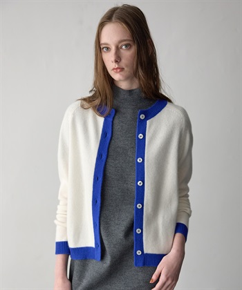 49AV JUNKO SHIMADA 【WEB限定】カシミヤ配色ニットカーディガン_subthumb_2