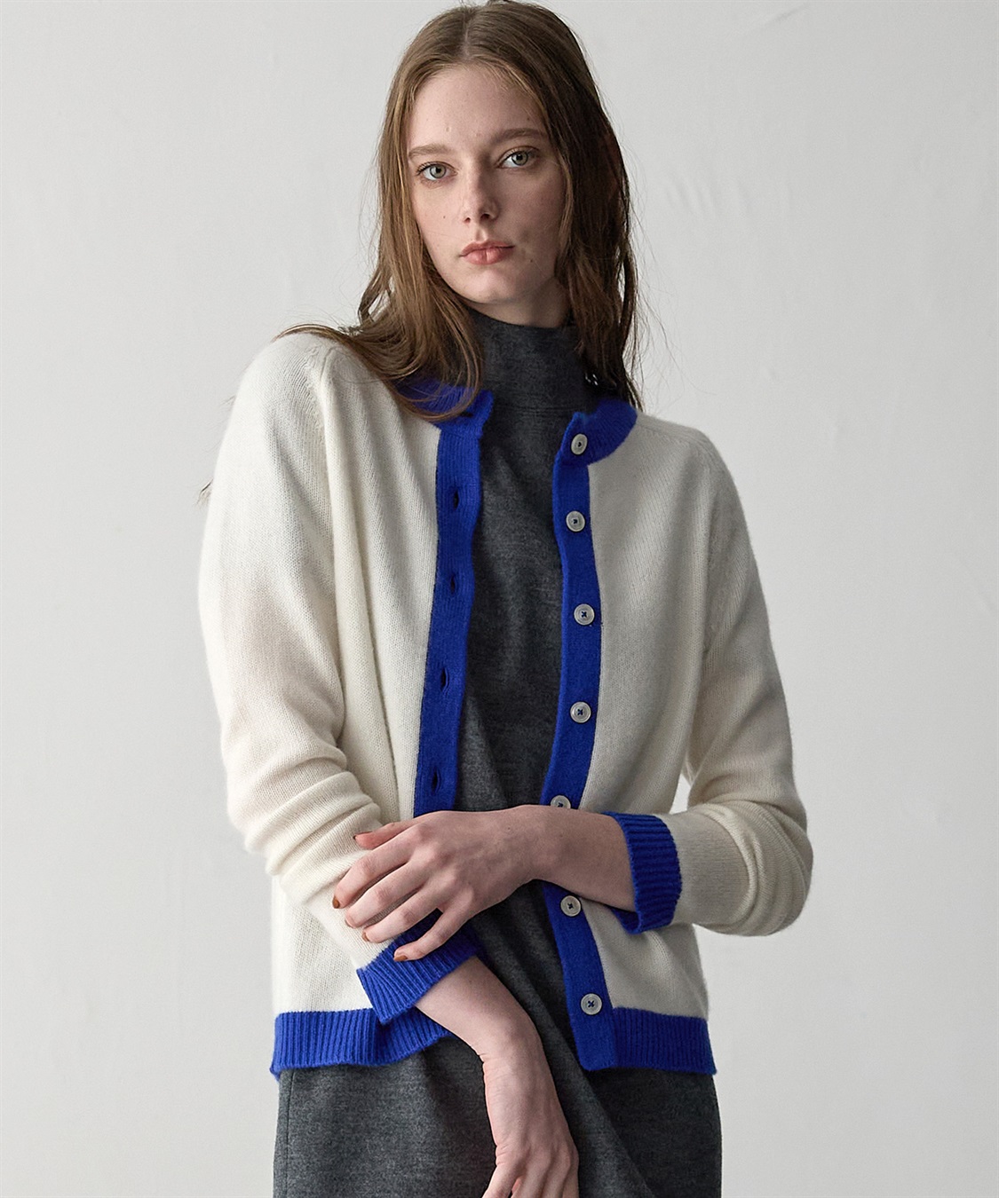 49AV JUNKO SHIMADA 【WEB限定】カシミヤ配色ニットカーディガン_sub_4
