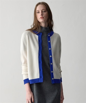 49AV JUNKO SHIMADA 【WEB限定】カシミヤ配色ニットカーディガン_subthumb_5