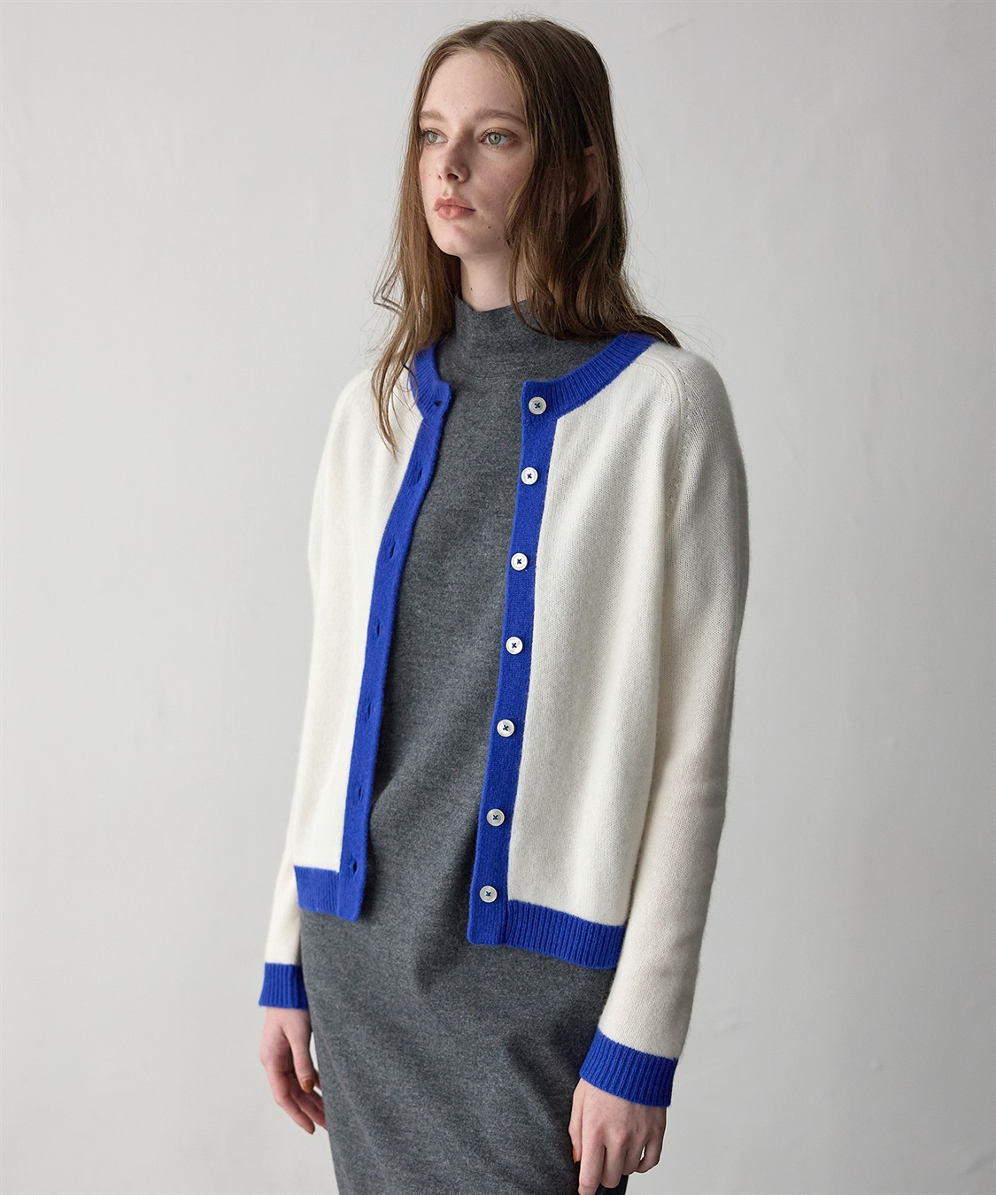 49AV JUNKO SHIMADA 【WEB限定】カシミヤ配色ニットカーディガン_sub_7