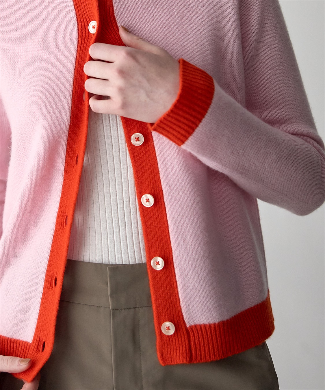 49AV JUNKO SHIMADA 【WEB限定】カシミヤ配色ニットカーディガン_sub_16