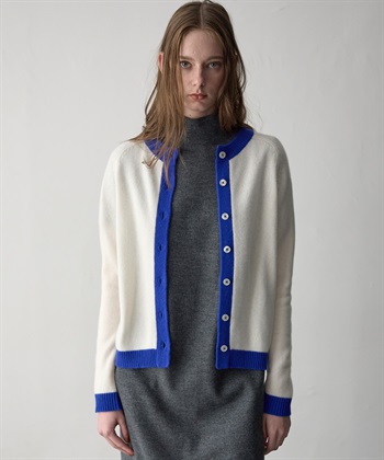 WEB限定】カシミヤ配色ニットカーディガン 49AV JUNKO SHIMADA｜クロス