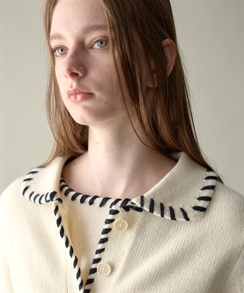 49AV JUNKO SHIMADA 【WEB限定】ステッチニットカーディガン_subthumb_4