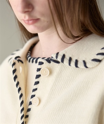 49AV JUNKO SHIMADA 【WEB限定】ステッチニットカーディガン_subthumb_5