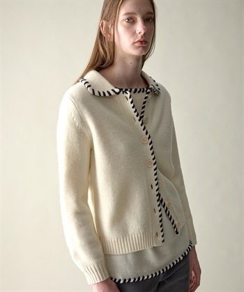 49AV JUNKO SHIMADA 【WEB限定】ステッチニットカーディガン_subthumb_8