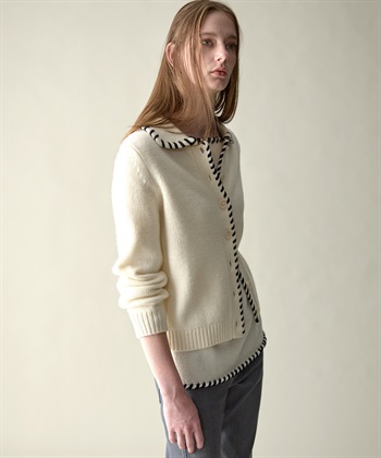 49AV JUNKO SHIMADA 【WEB限定】ステッチニットカーディガン_subthumb_9