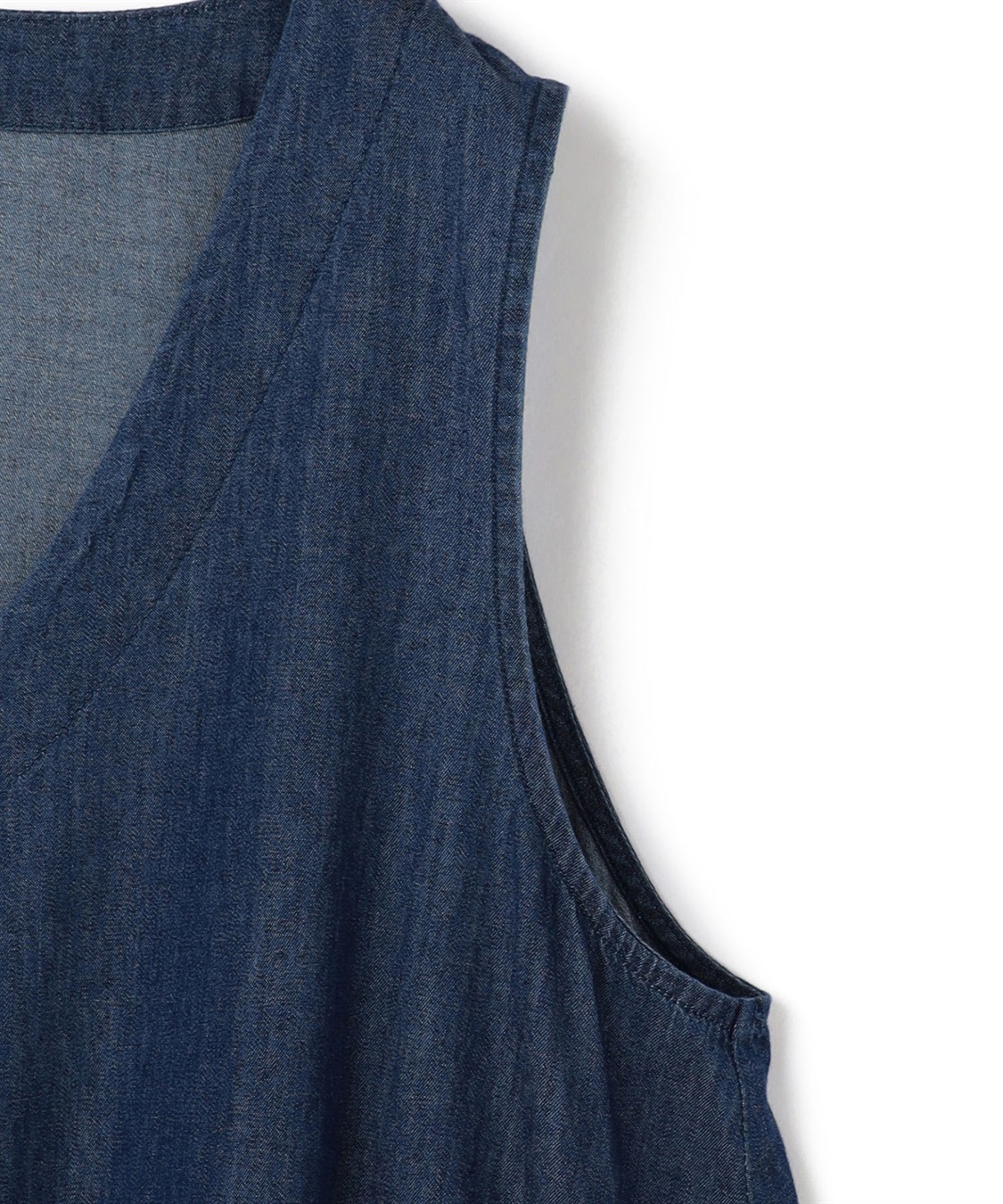 anyfee 【anyfee/プラスサイズ】Vネックデニムバルーンワンピース_sub_25