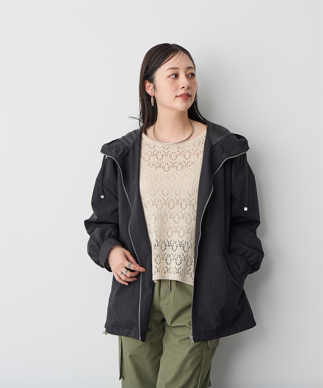 anyfee 【anyfee/プラスサイズ】透かし編みニットプルオーバー_sub_20