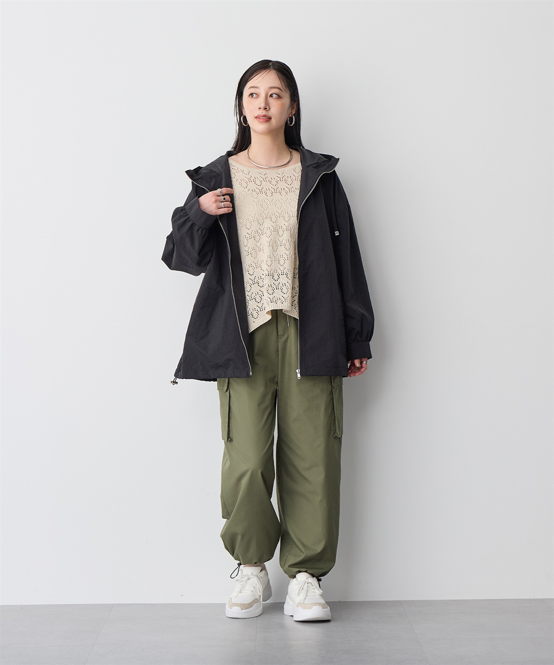 anyfee 【anyfee/プラスサイズ】透かし編みニットプルオーバー_sub_21