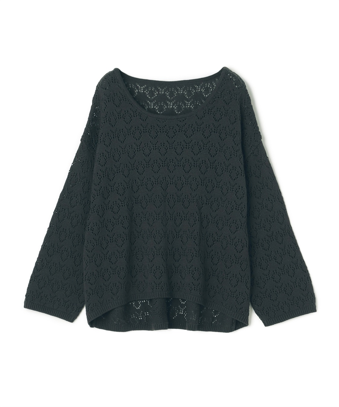 anyfee 【anyfee/プラスサイズ】透かし編みニットプルオーバー_sub_24