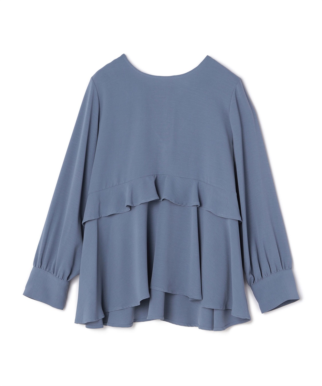 anyfee 【anyfee/プラスサイズ】前後2wayティアードフリルブラウス_sub_23