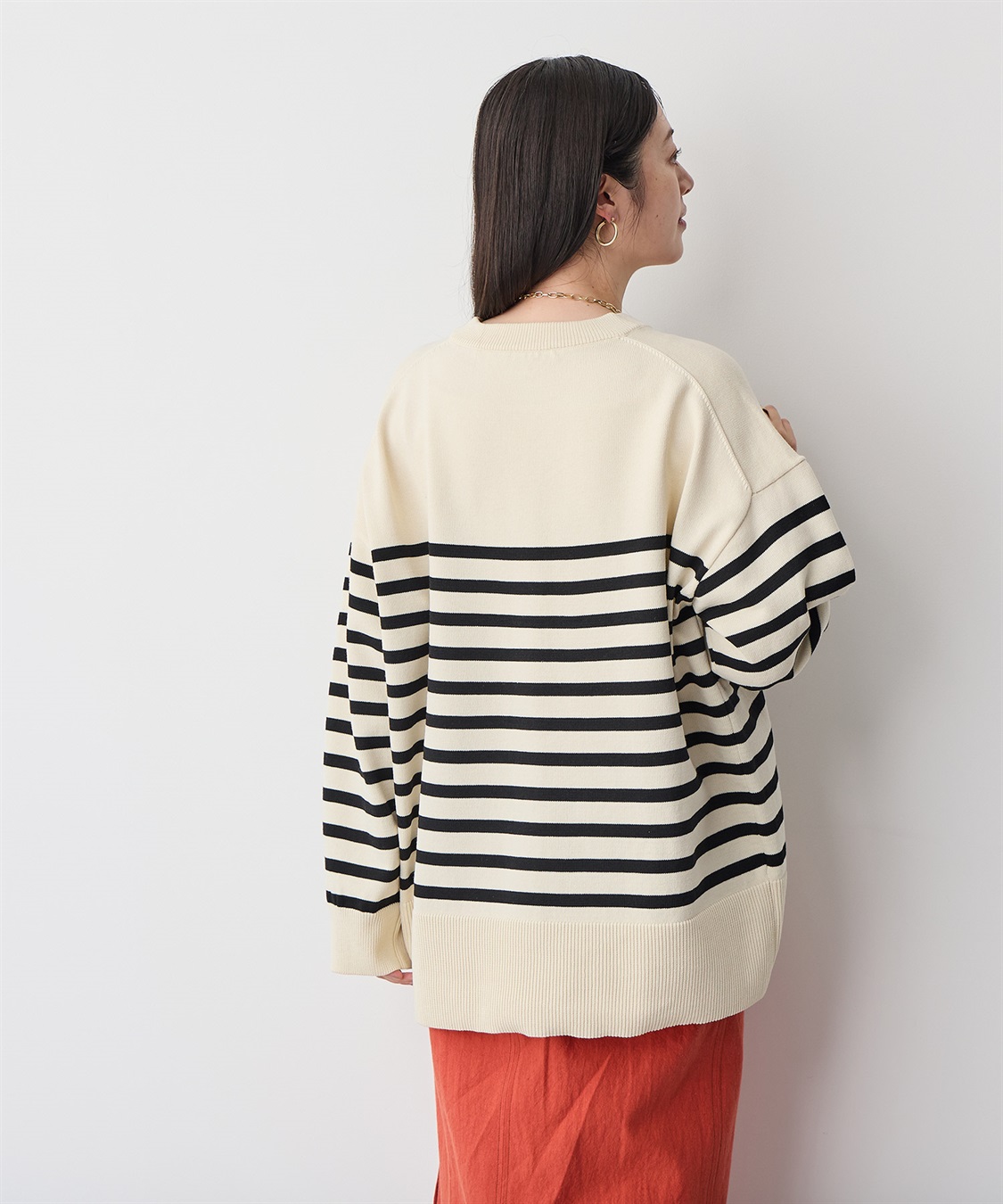 anyfee 【anyfee/プラスサイズ】スウェットライクニットカーディガン_sub_11