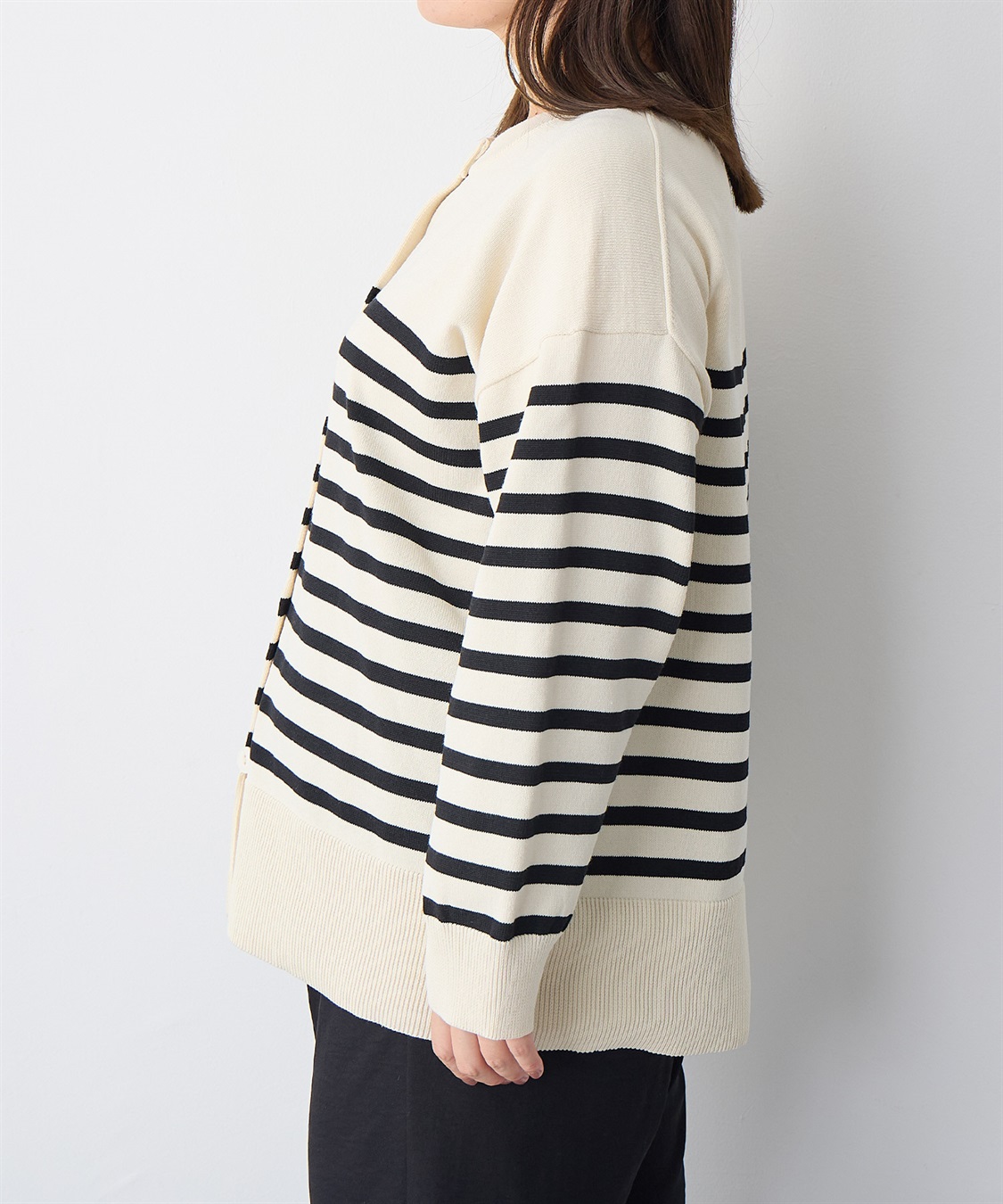 anyfee 【anyfee/プラスサイズ】スウェットライクニットカーディガン_sub_21