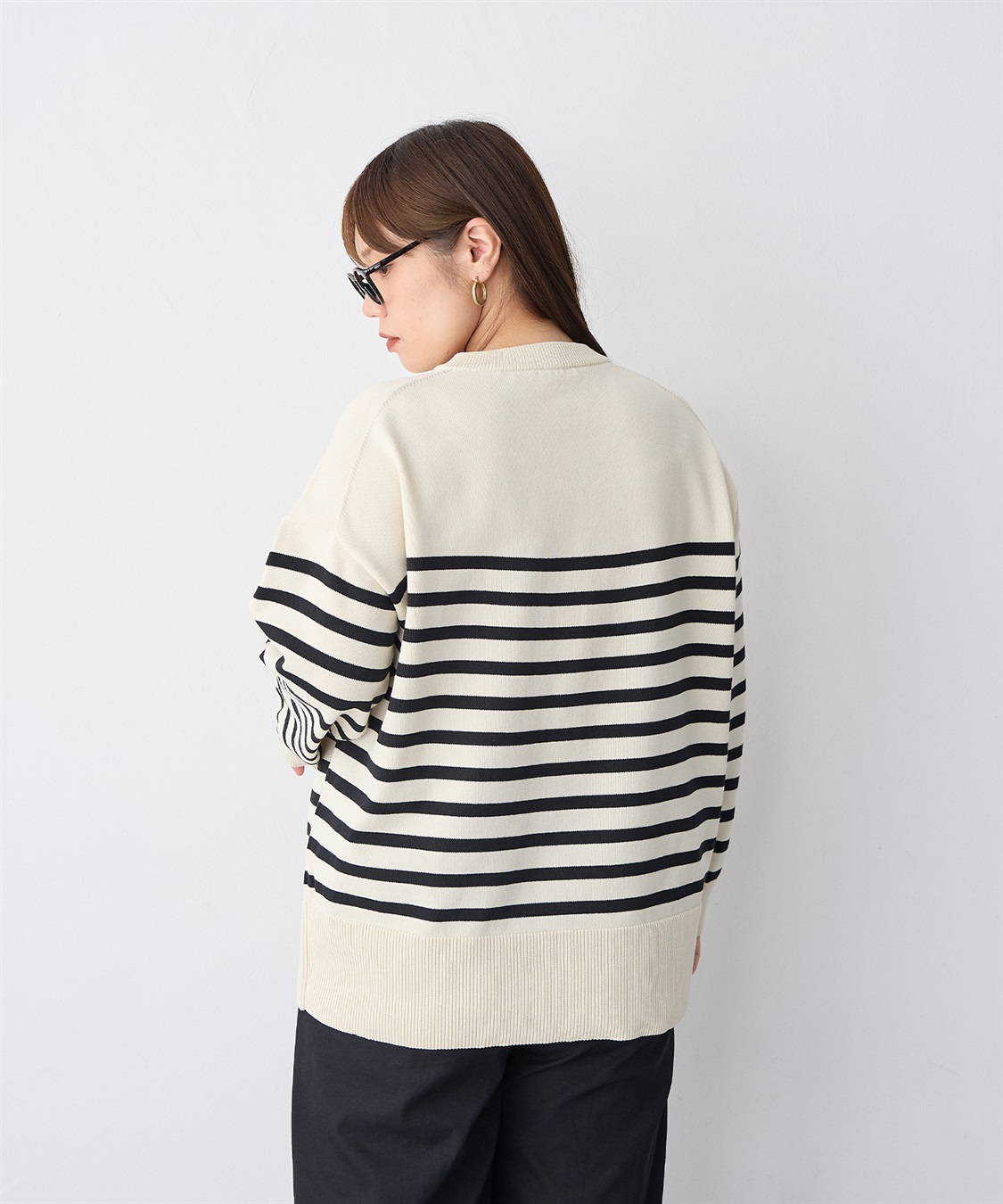 anyfee 【anyfee/プラスサイズ】スウェットライクニットカーディガン_sub_22