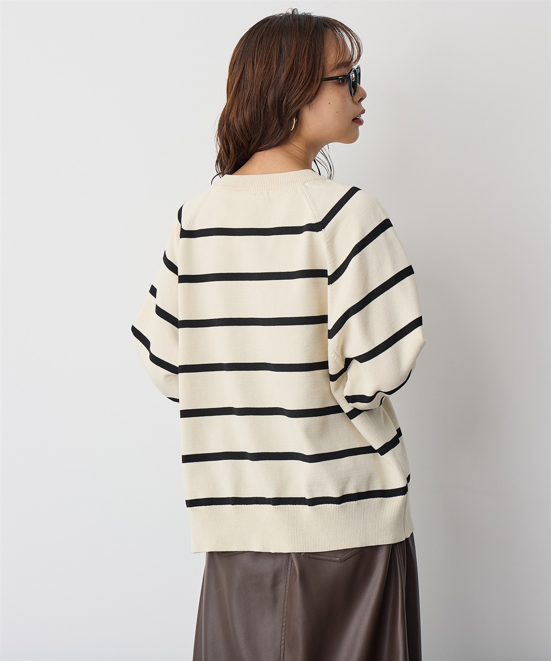 anyfee 【anyfee/プラスサイズ】ビックシルエットラグランニットプルオーバー_sub_2