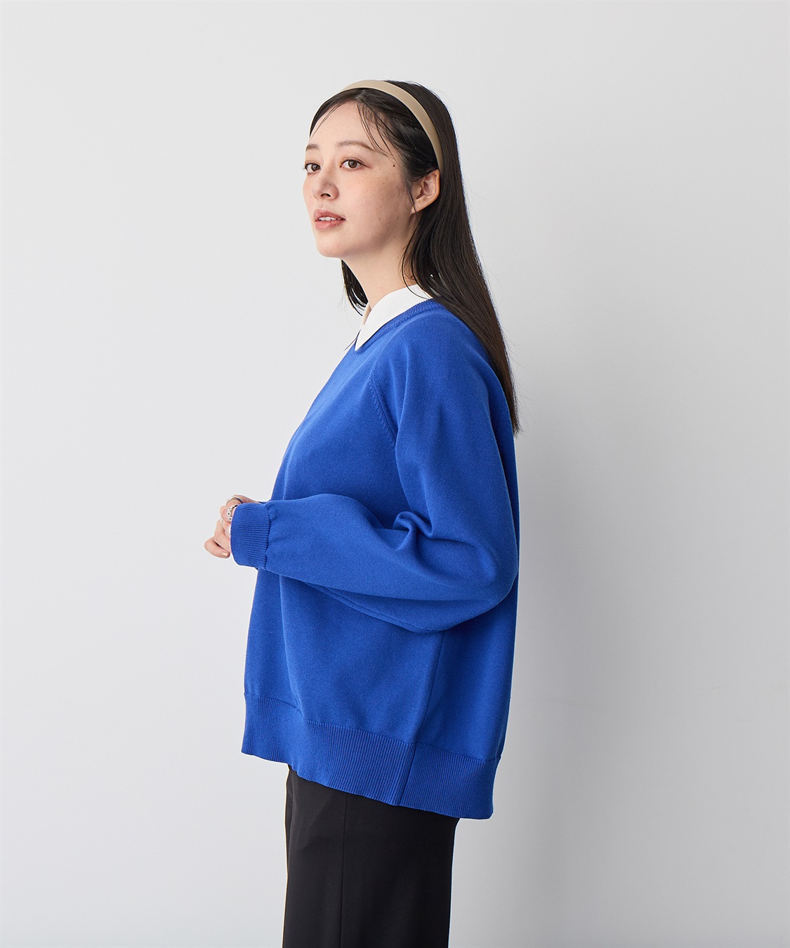 anyfee 【anyfee/プラスサイズ】ビックシルエットラグランニットプルオーバー_sub_5